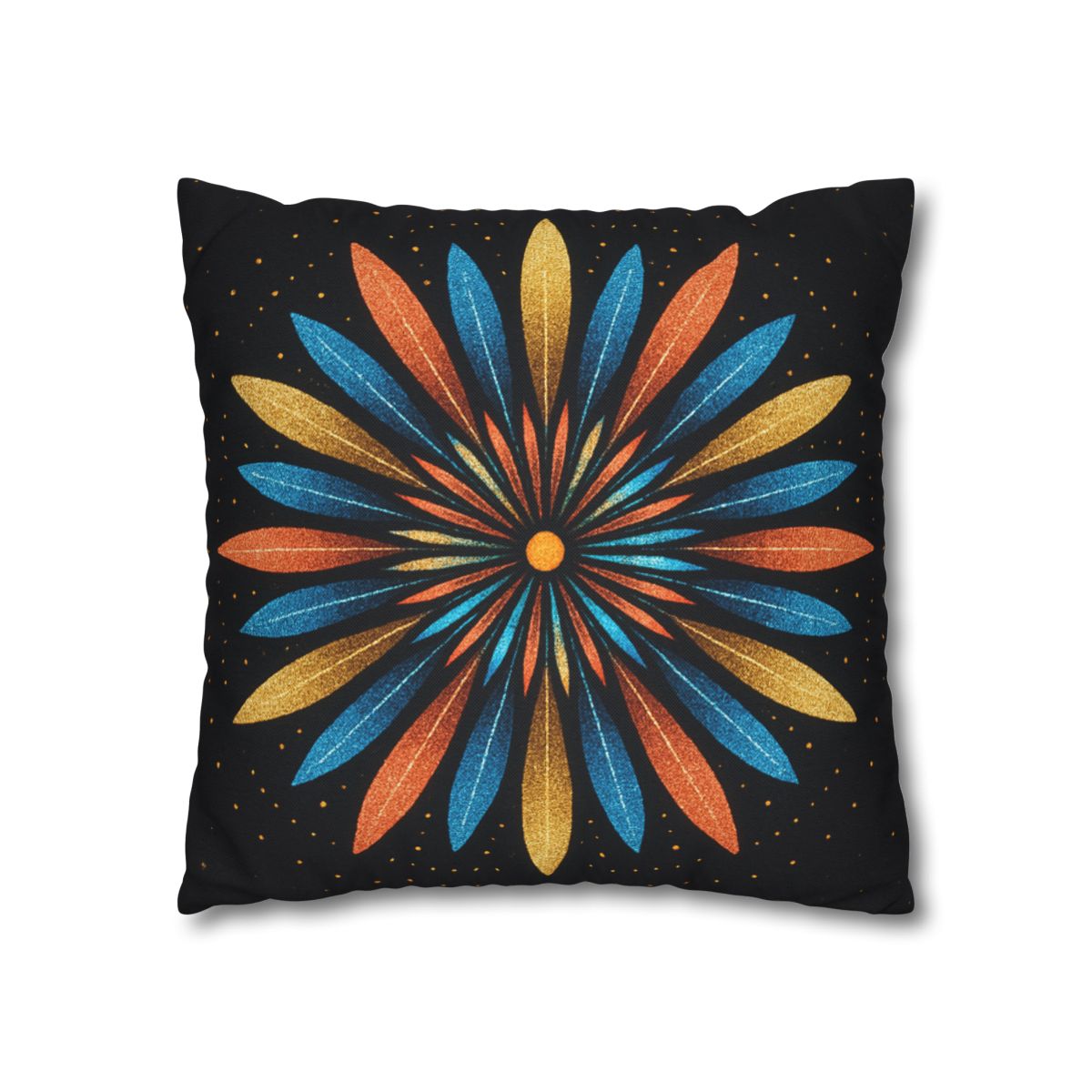 Starburst Mandala Bloom stylish decorative pillowcases