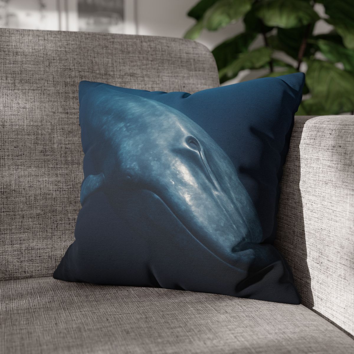 Ocean Song Blue Whale designer print pillow cases