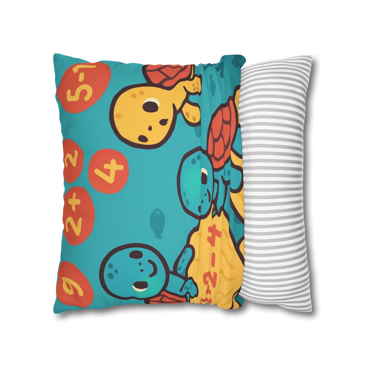 Coral Reef Math Turtles personalized pillow covers