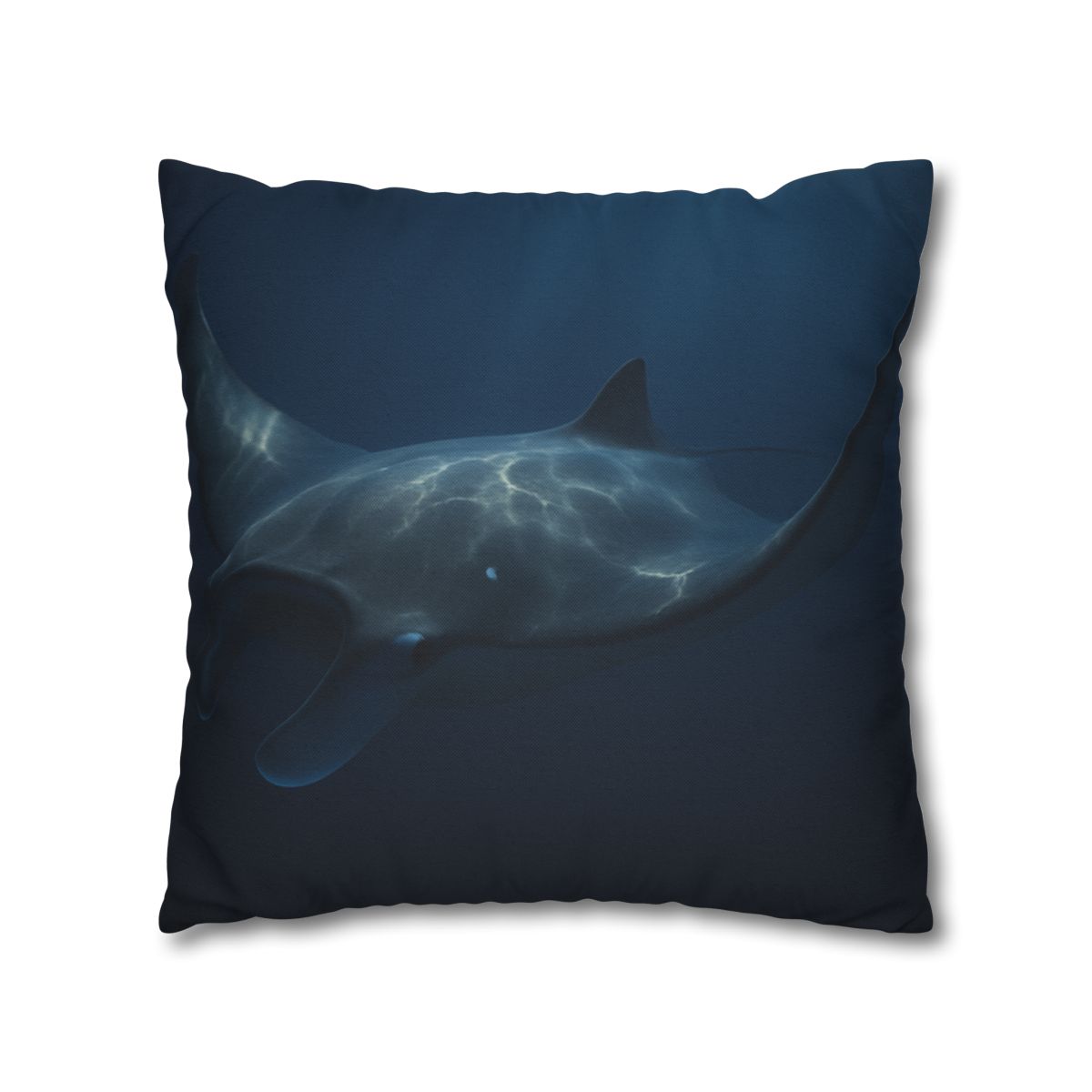Moonlit Glide Manta Ray stylish decorative pillowcases