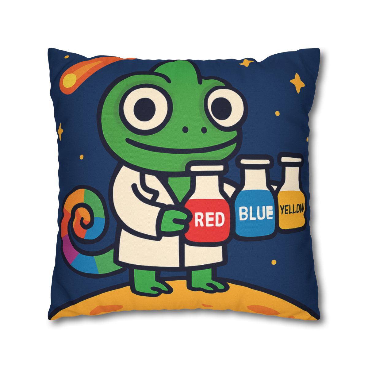 Comet Chameleon Color Lab stylish decorative pillowcases