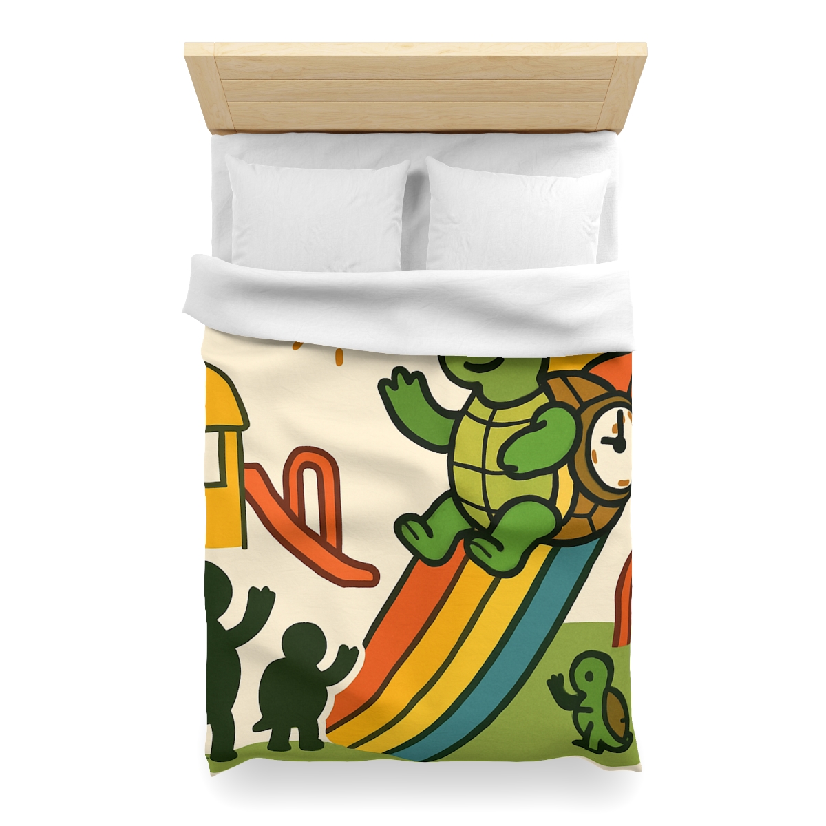 Time Traveling Tortoise Playground unique patterned duvets
