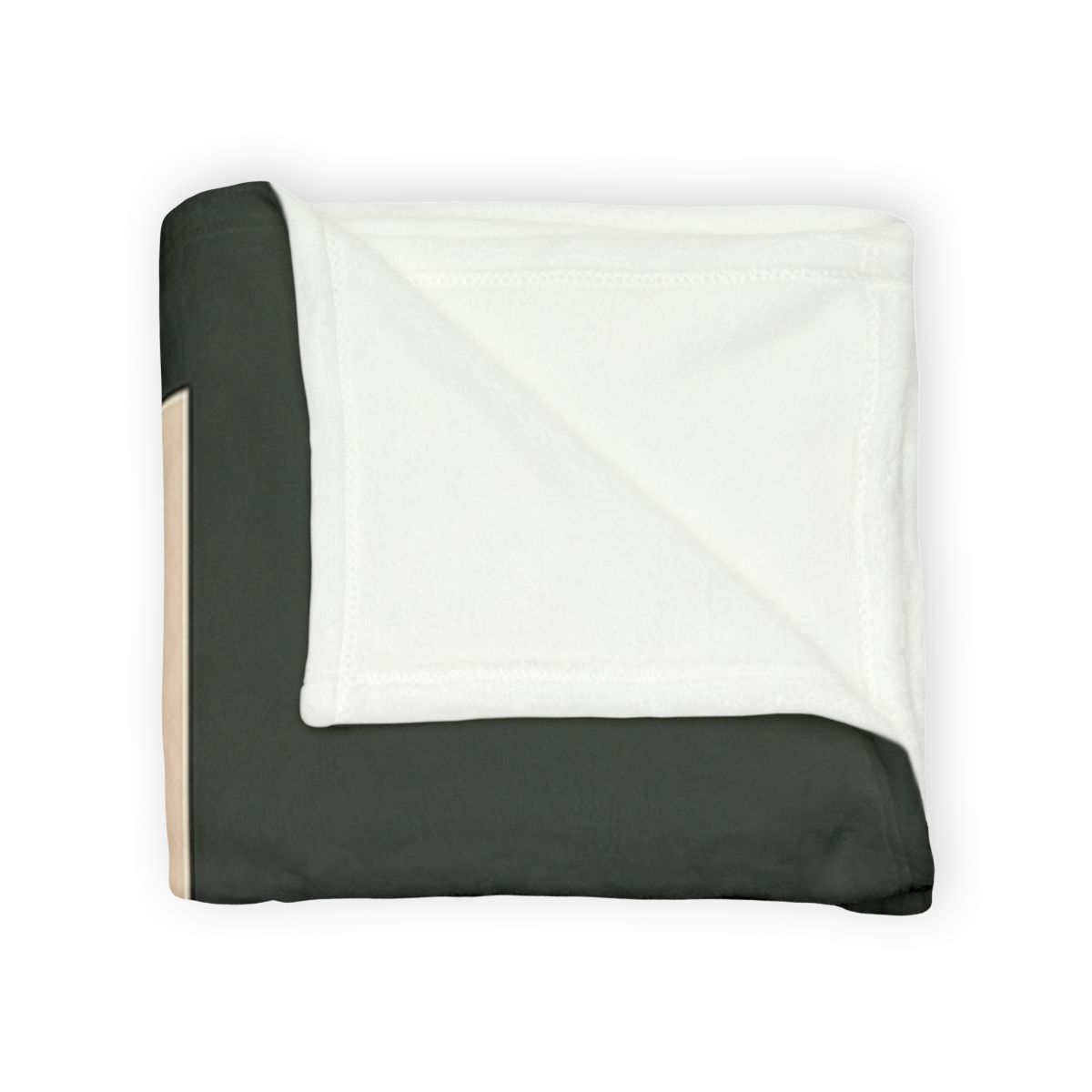 Offset Rectangle Pause soft fleece blankets