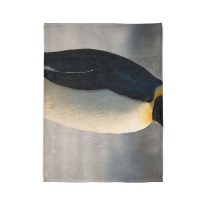 Aurora Drift Emperor Penguin unique gift blanketscustom blankets
