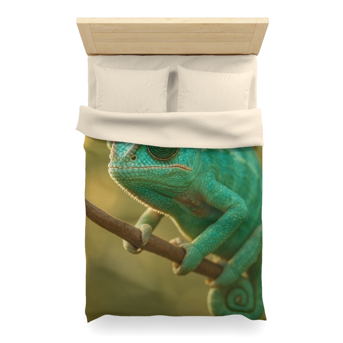 Prism Gaze Veiled Chameleon designer printed duvets