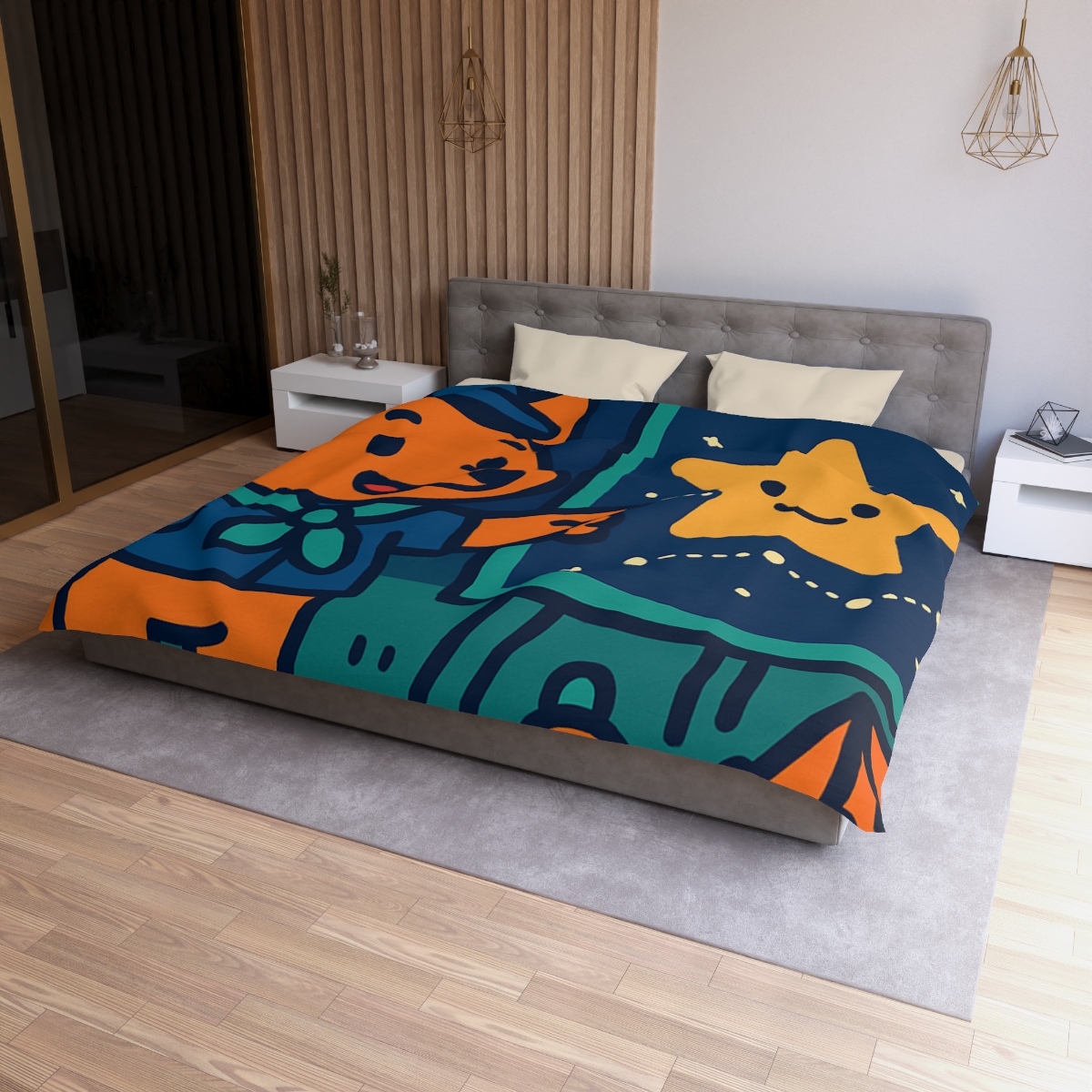 Stargazing Fox Scouts personalized bedding duvets