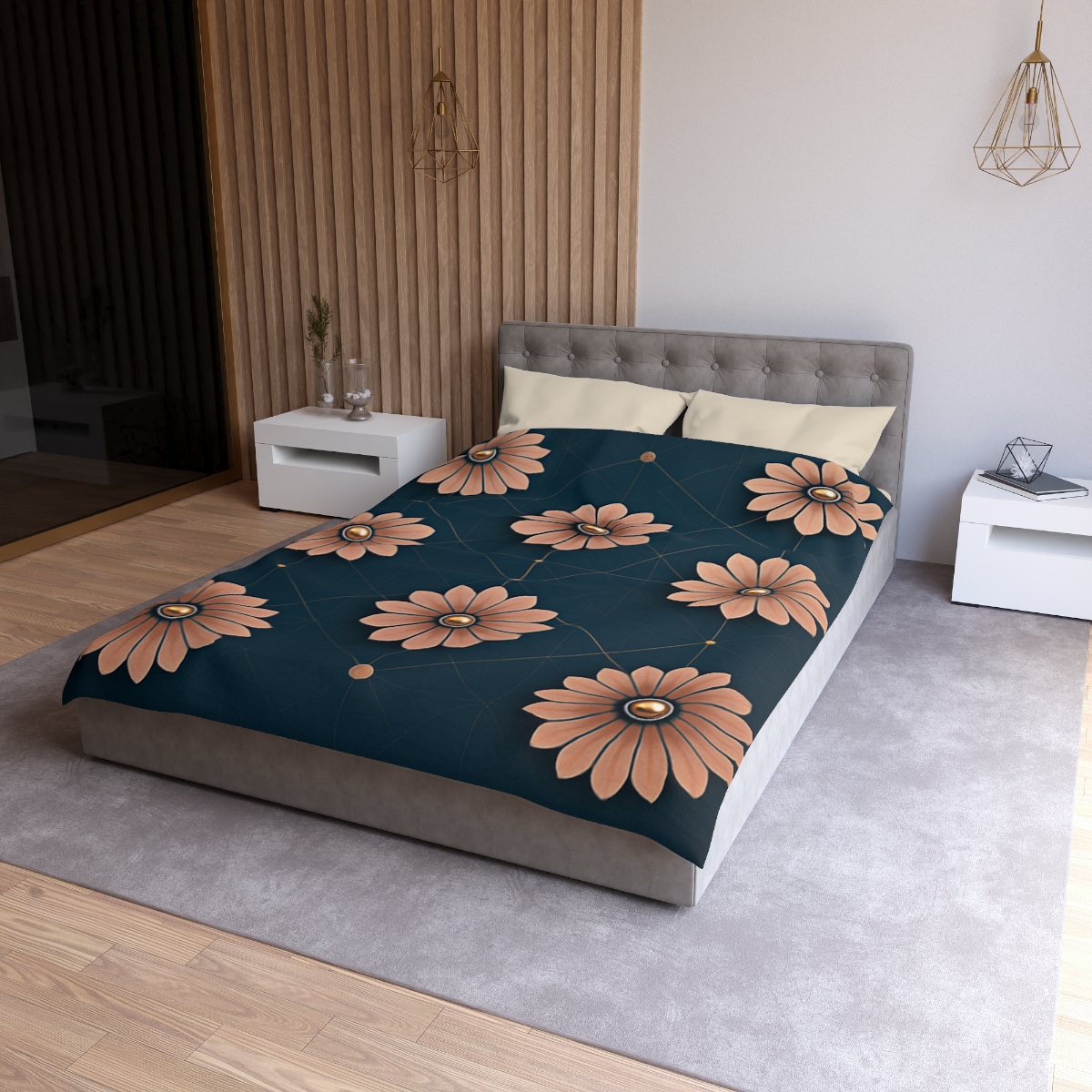 Blossom Orbit Grid trendy bedroom duvets