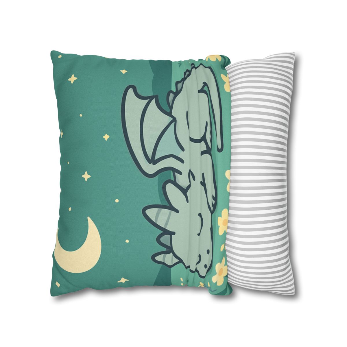 Moonlight Meadow Dragon designer print pillow cases