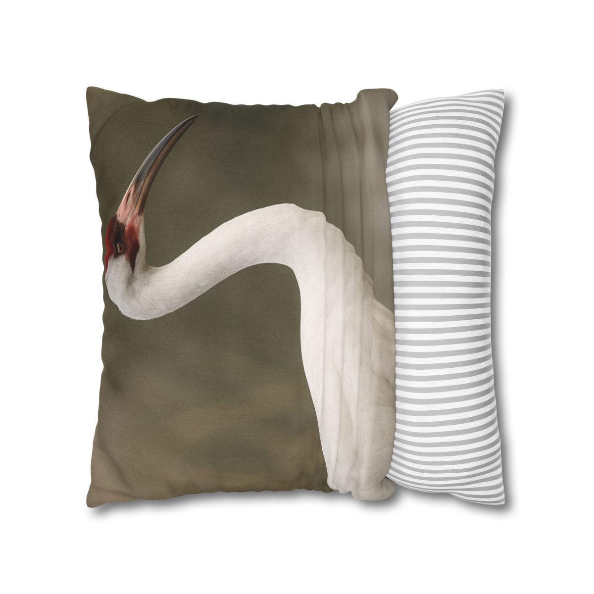 Silver Poise Whooping Crane comfortable bedding pillow covers