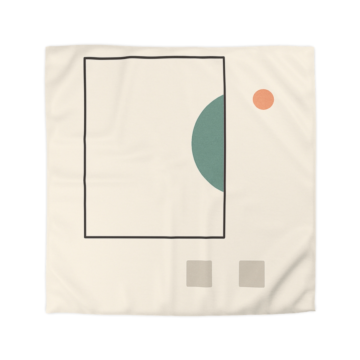 Offset Frame And Crescent Pause custom duvets