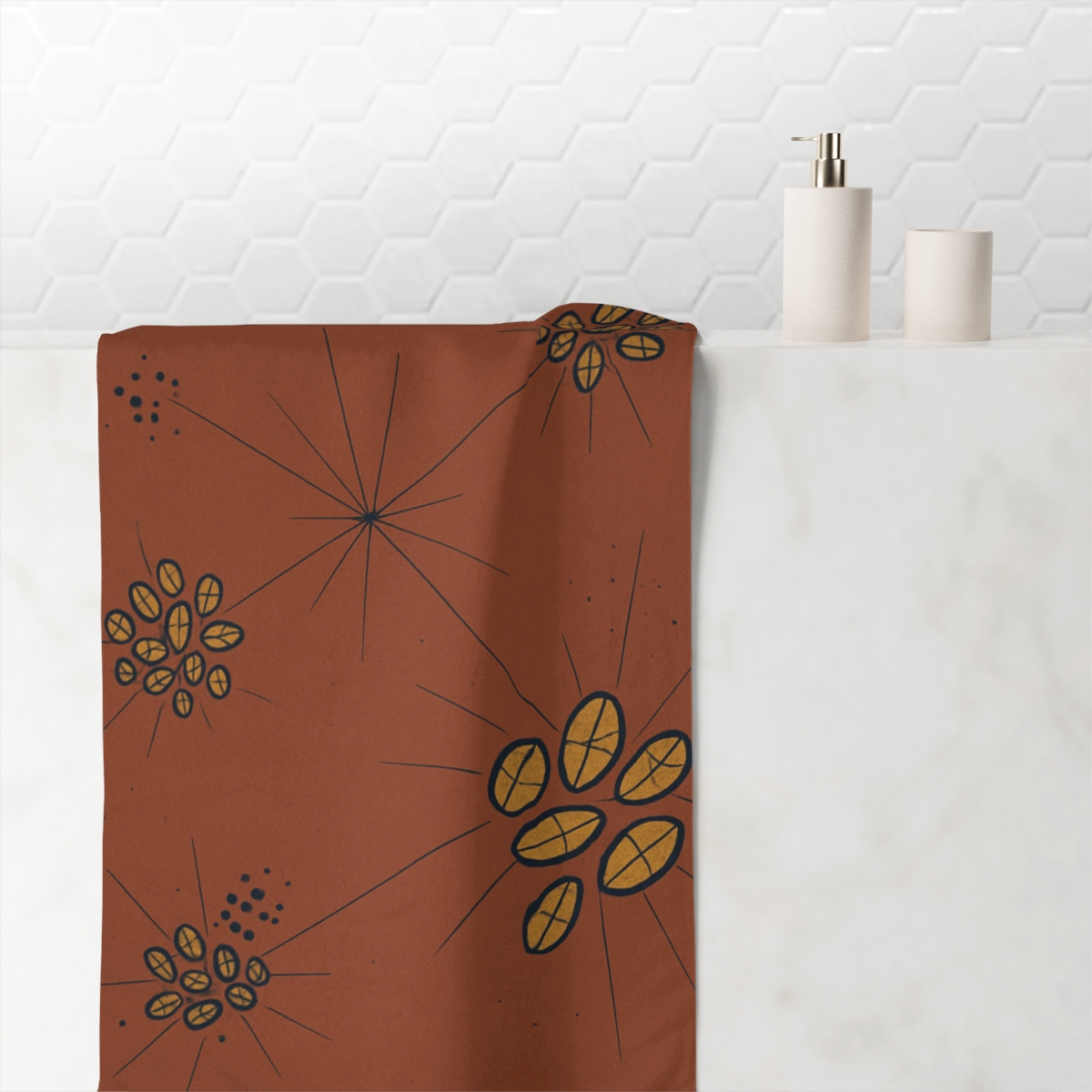 Seed Pod Constellation comfortable face towels