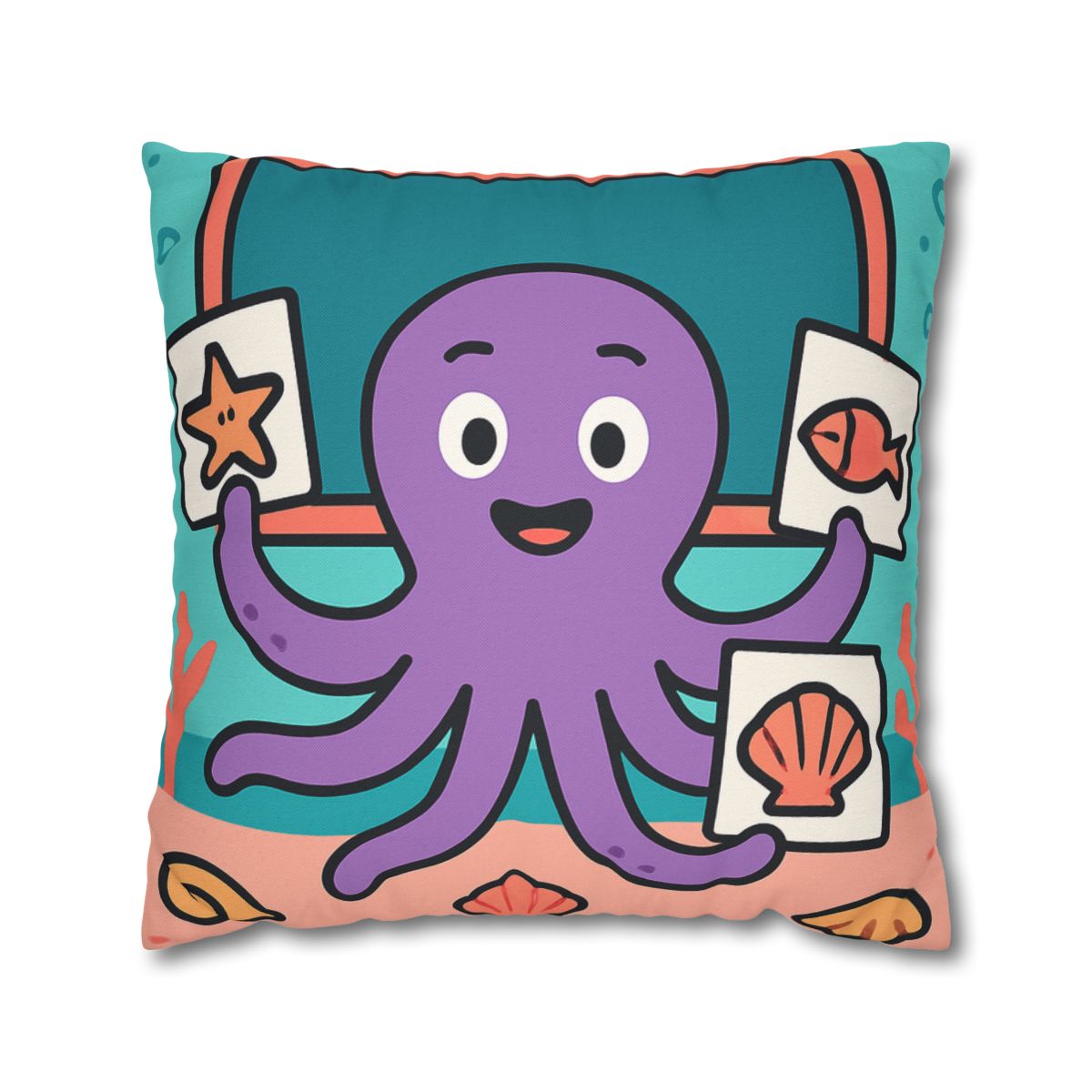 Coral Classroom Octopus comfortable bedding pillow covers