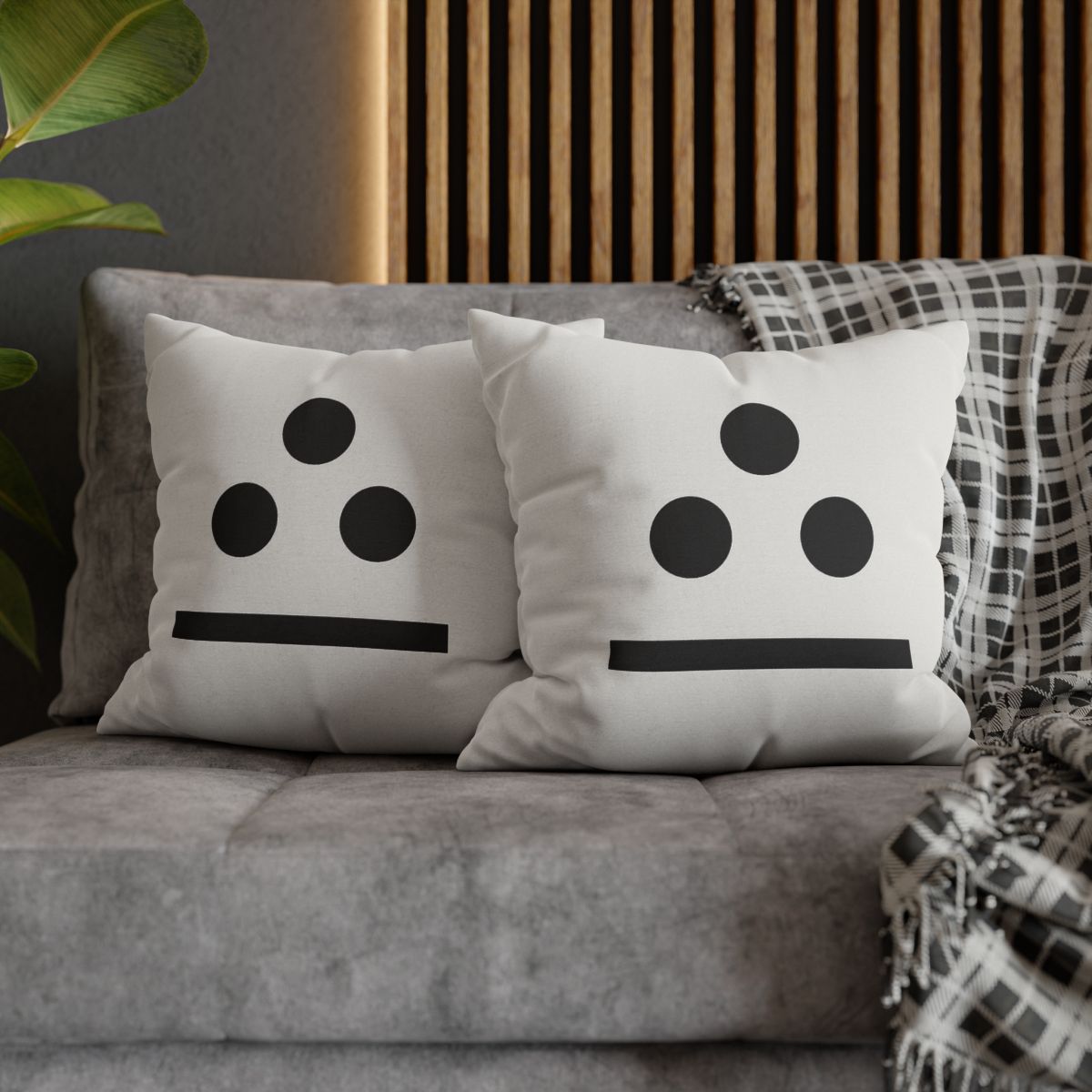 Three Point Triangle Rhythm designer print pillow cases