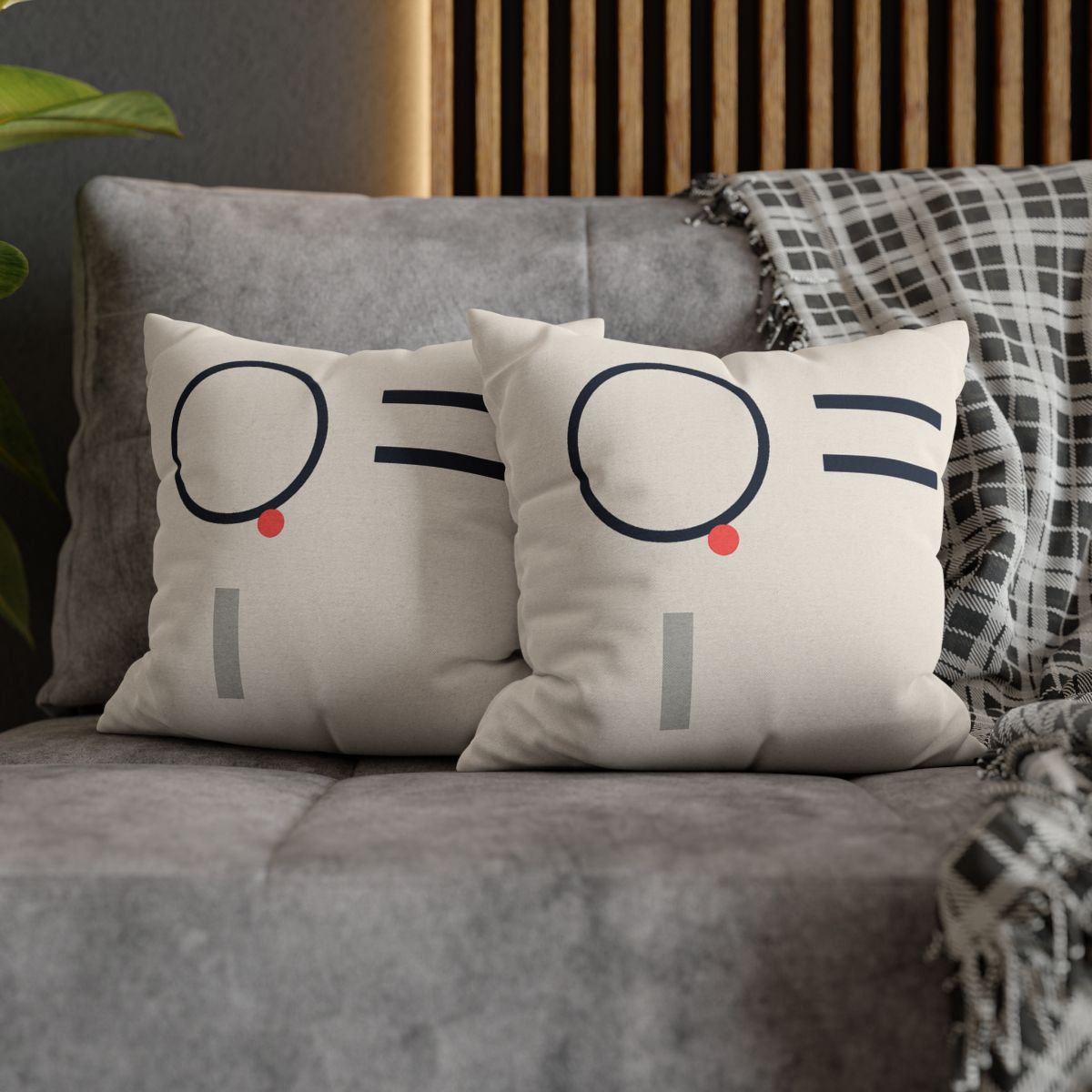 Quiet Orbit With Offset Bars designer print pillow cases