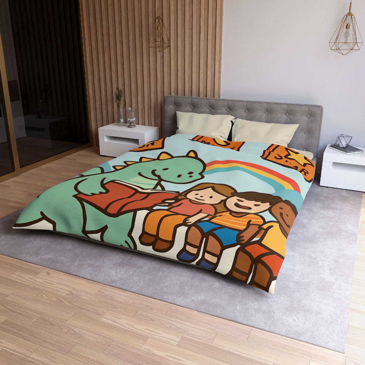 Dragon Library In The Cloud Valley unique patterned duvets