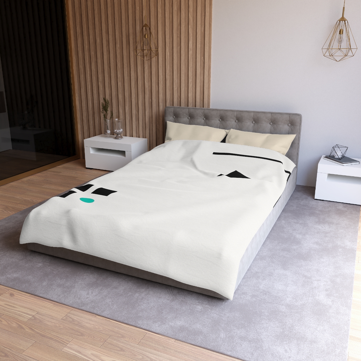 Corner Triad And Missing Cell Grid trendy bedroom duvets