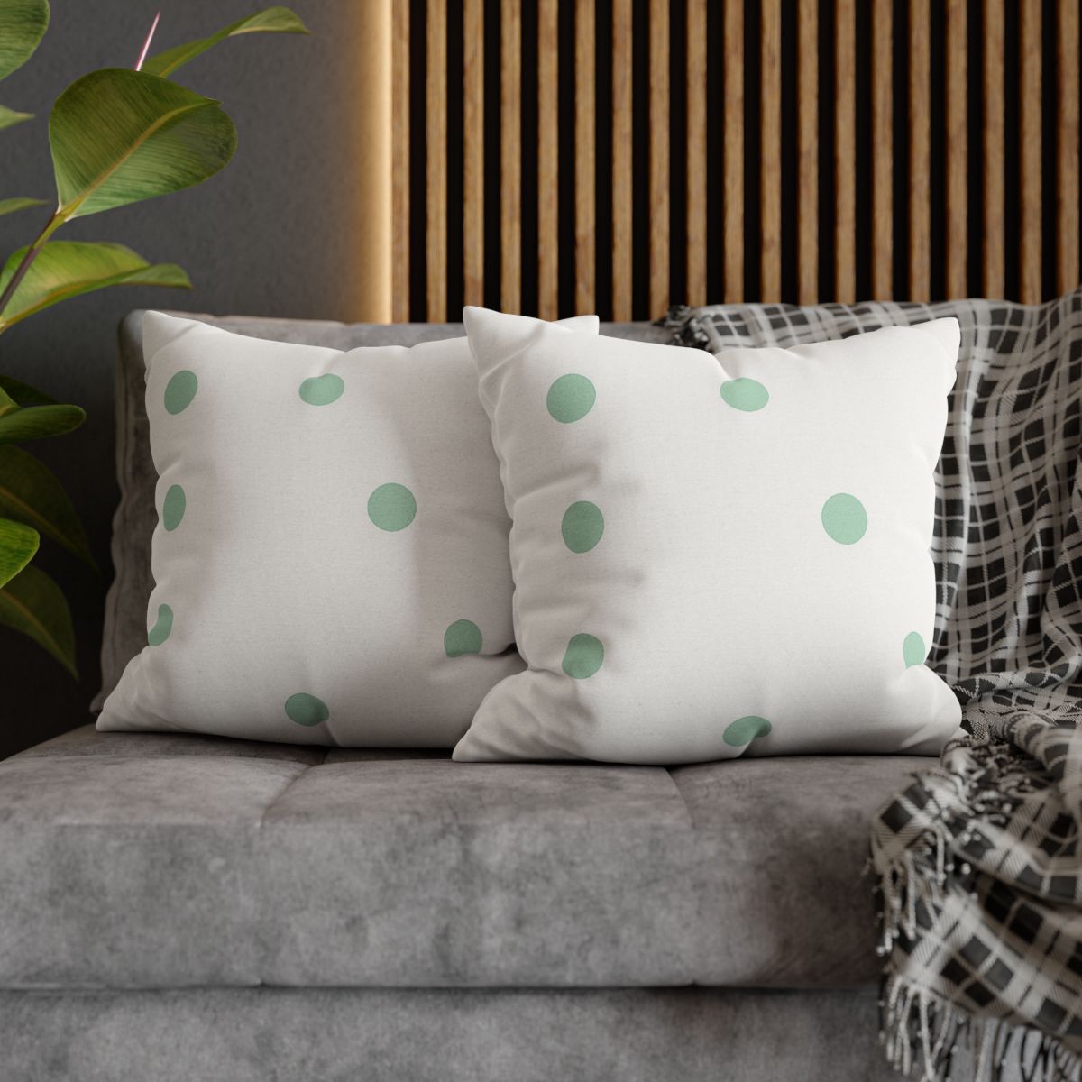 Asymmetric Dot Grid trendy patterned pillow cases