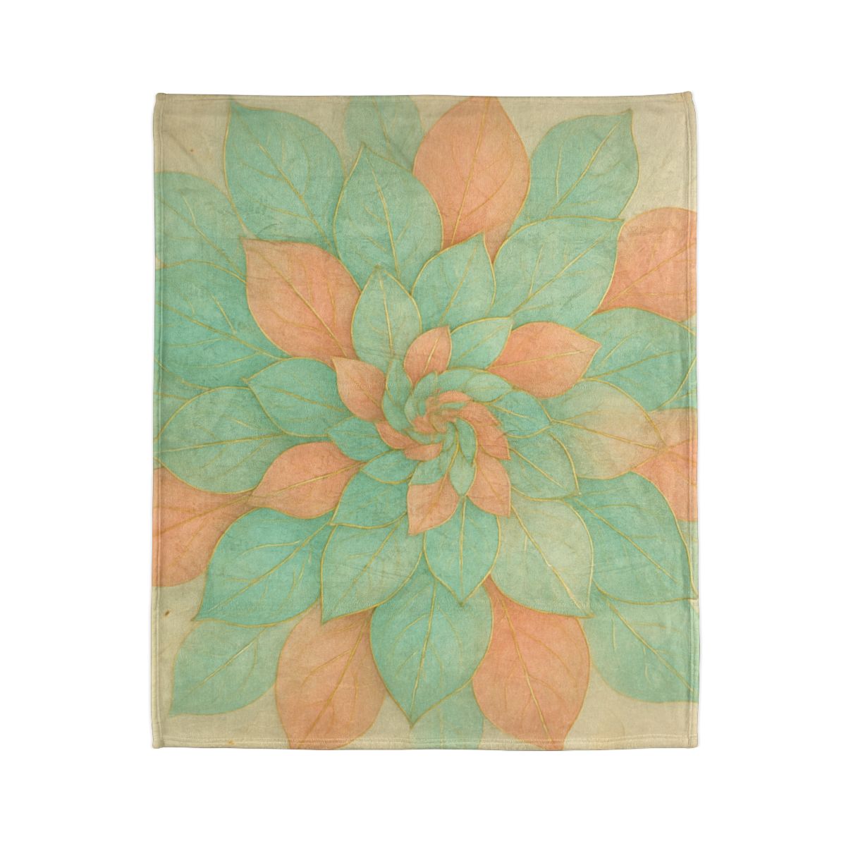Petal Spiral Mosaic personalized cozy blankets