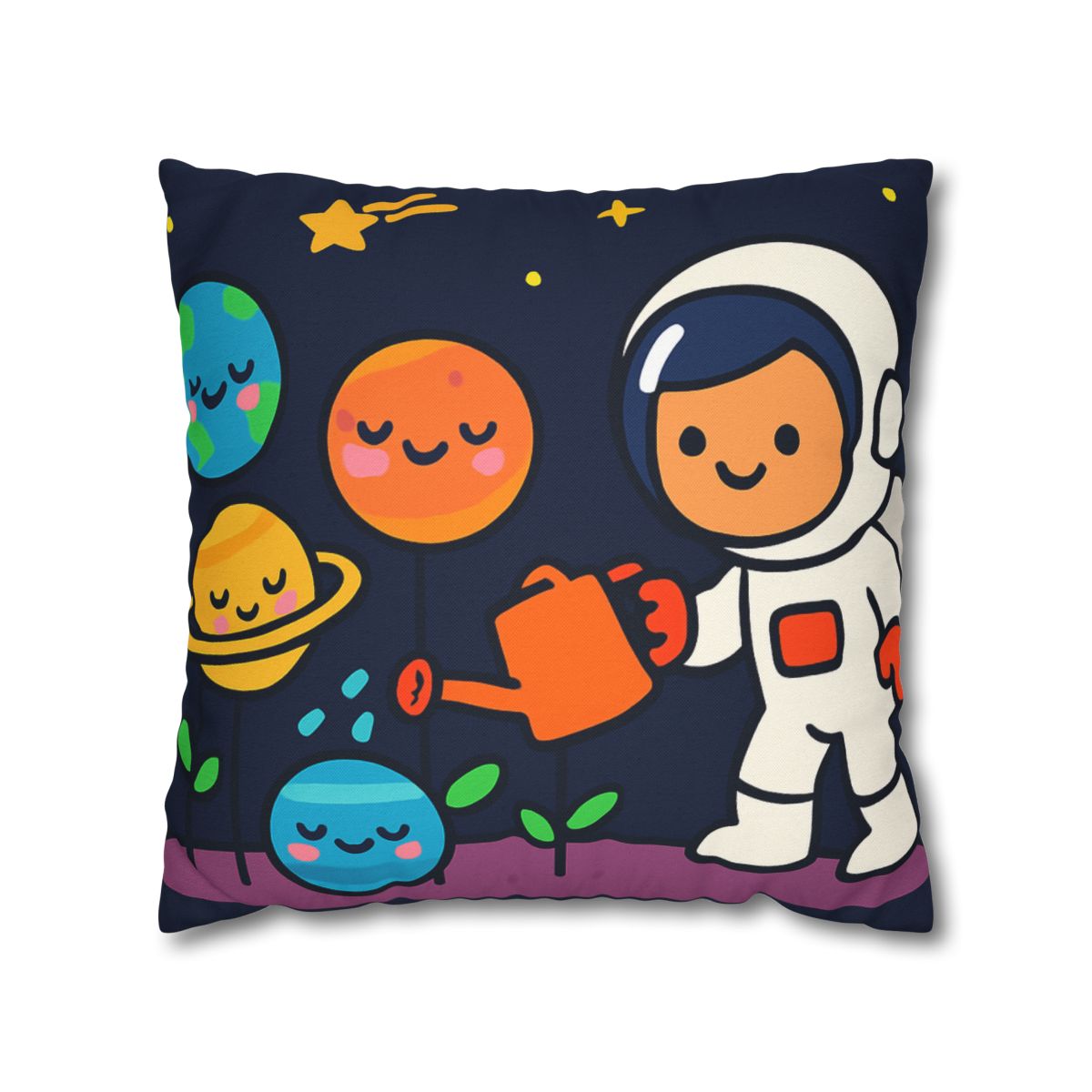 Galaxy Garden Of Friendly Planets comfortable bedding pillow covers