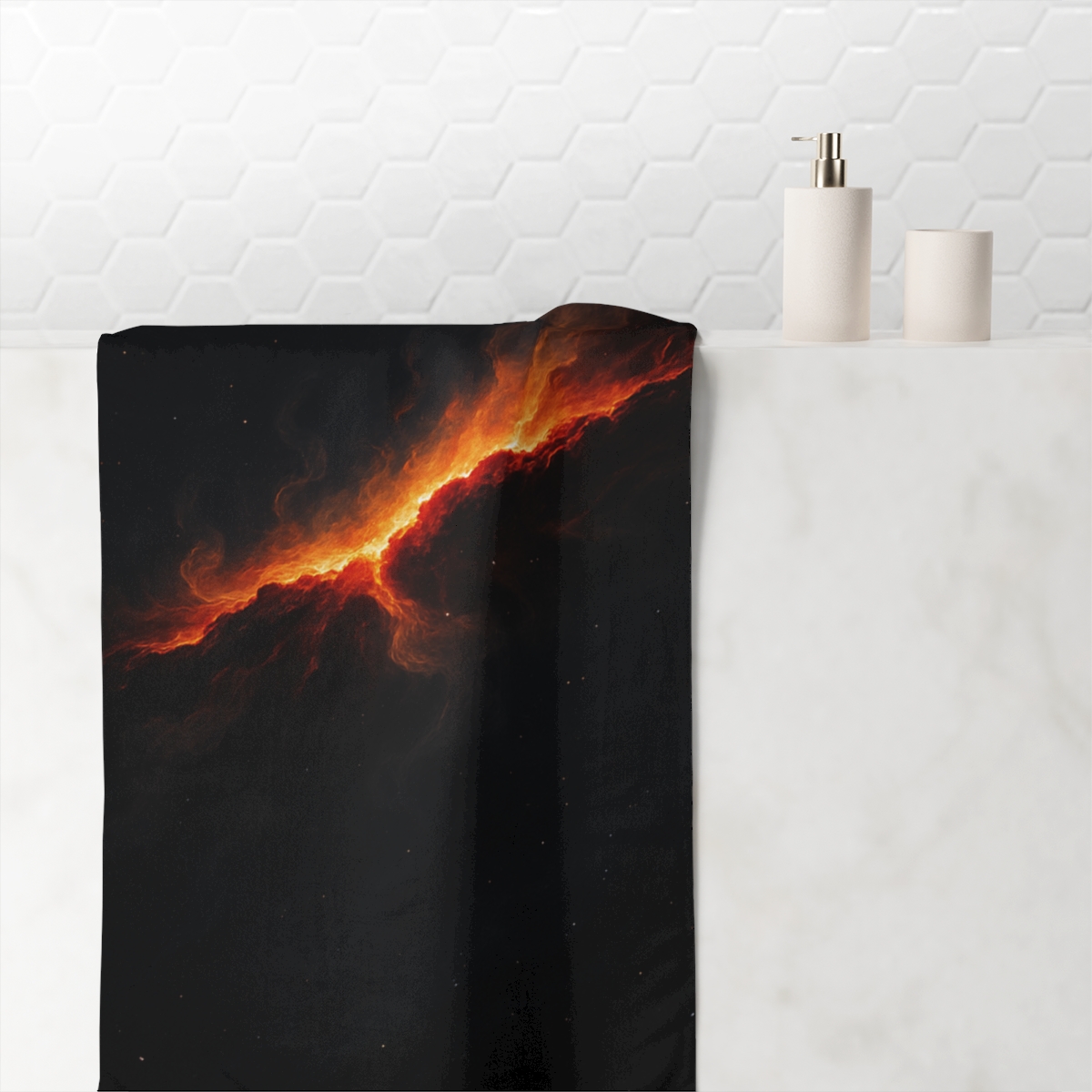 Radiant Rift Horizon decorative home towelscustom towels