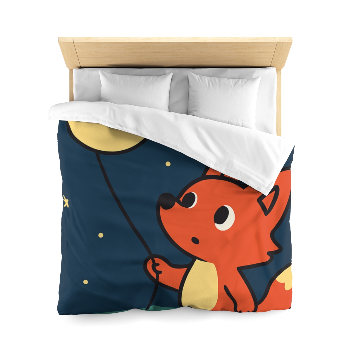 Stargazing Fox And Moon Kite trendy bedroom duvets