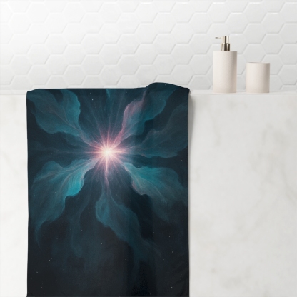 Vacuum Bloom Starburst personalized bath towels