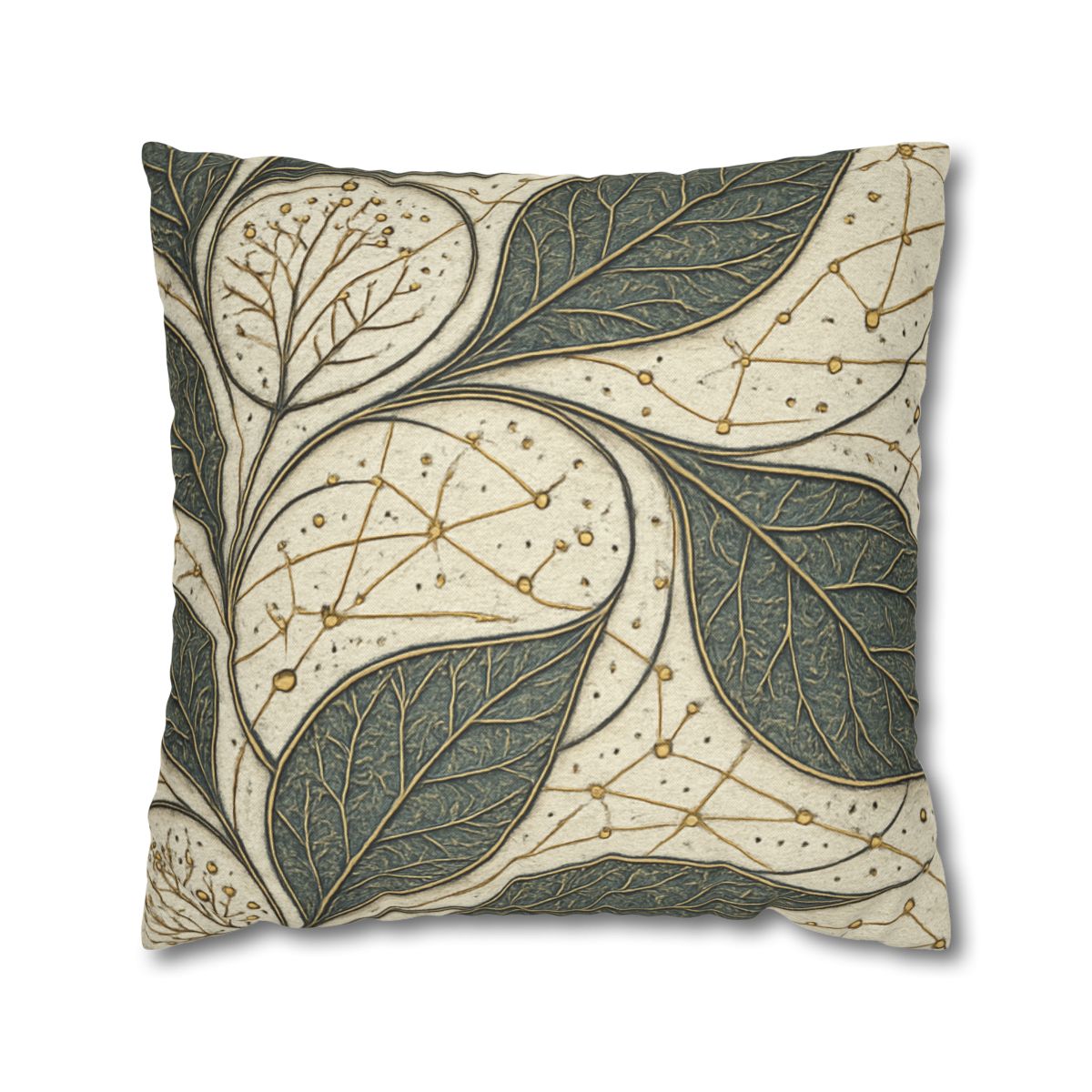 Leaf Vein Starchart Filigree designer print pillow cases