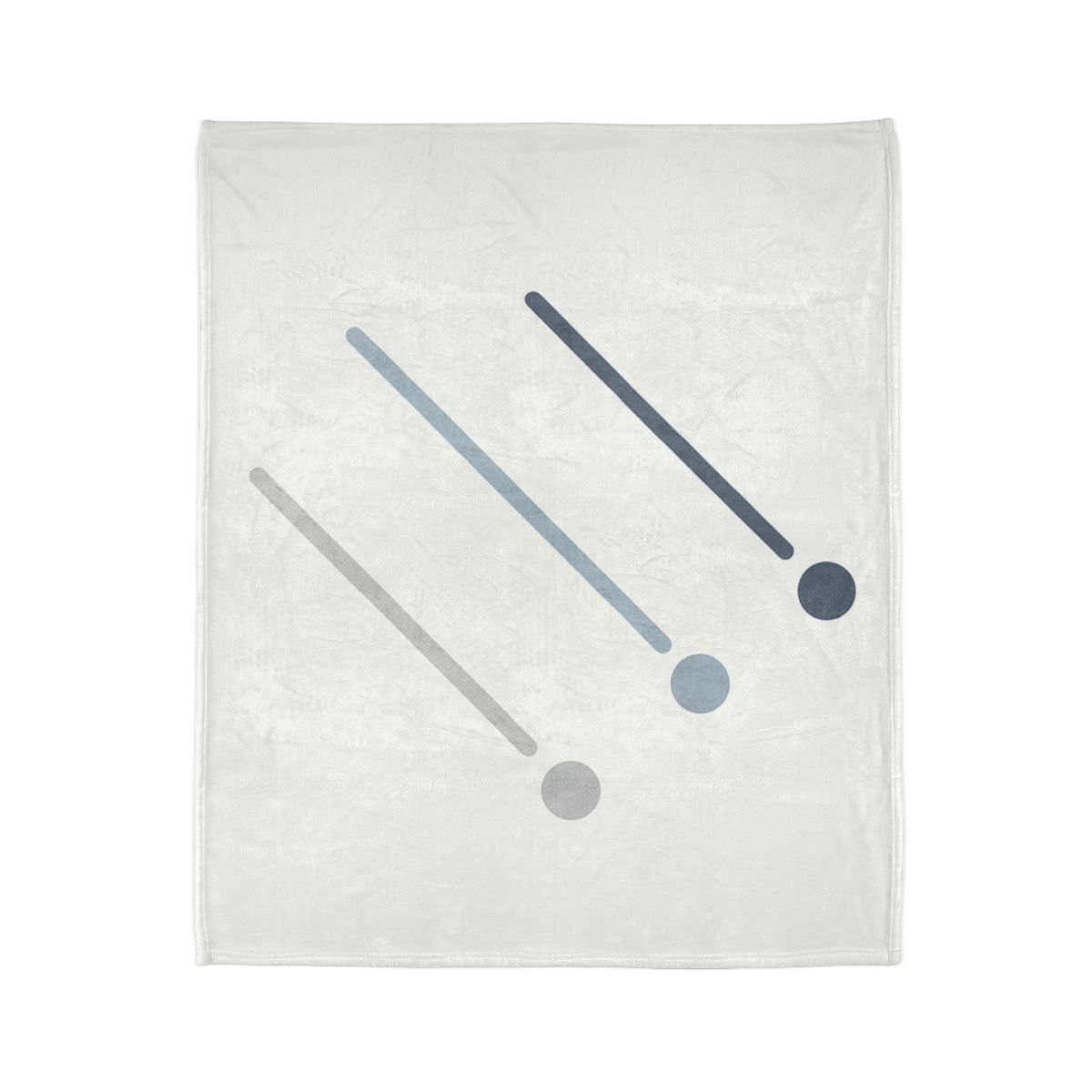 Parallel Comet Paths designer printed blankets