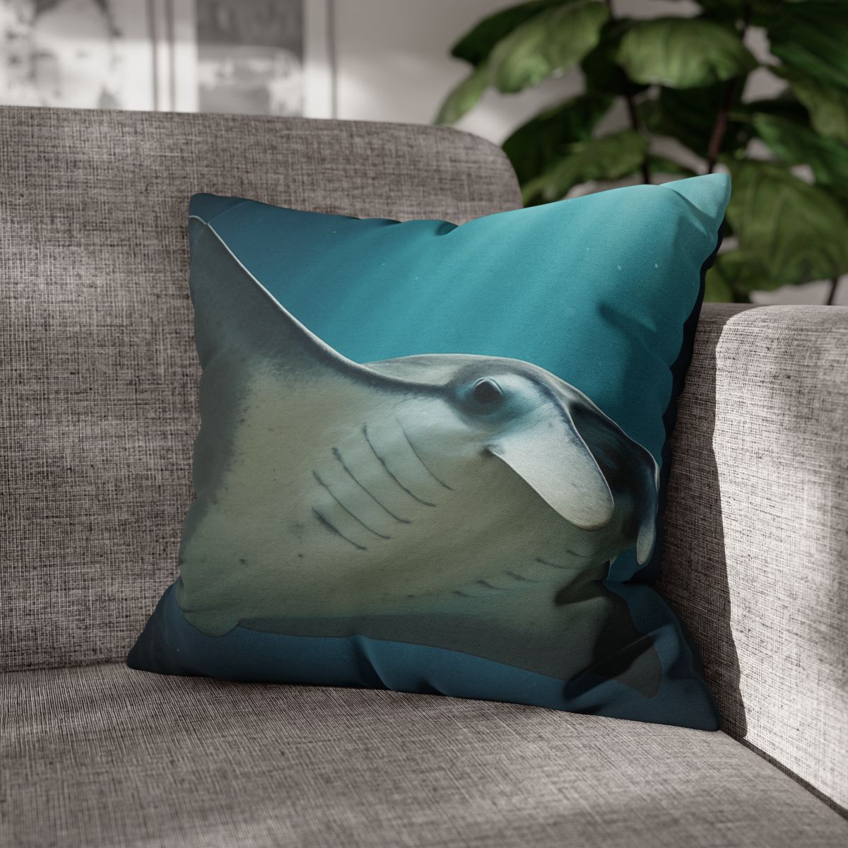 Silk Wing Drift Manta Ray custom pillow cases