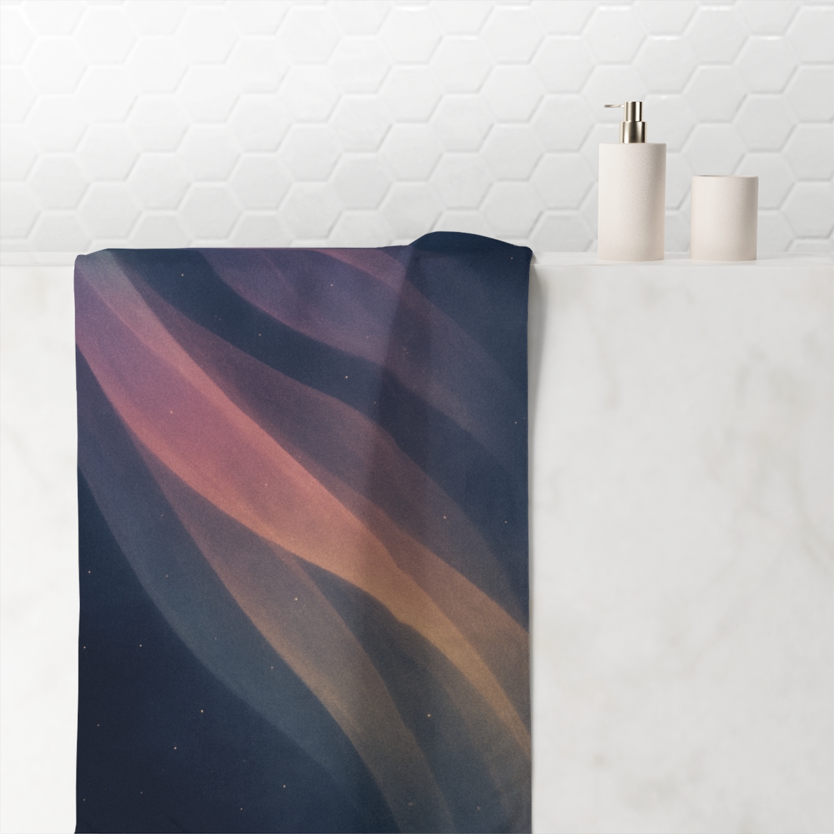 Prismatic Ion Veil Drift decorative home towels