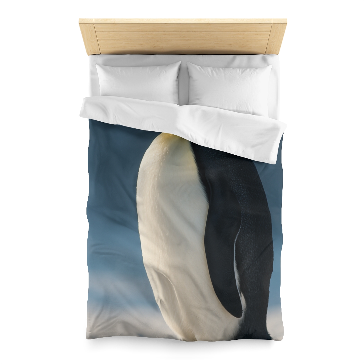 Aurora Drift Emperor Penguin custom duvets