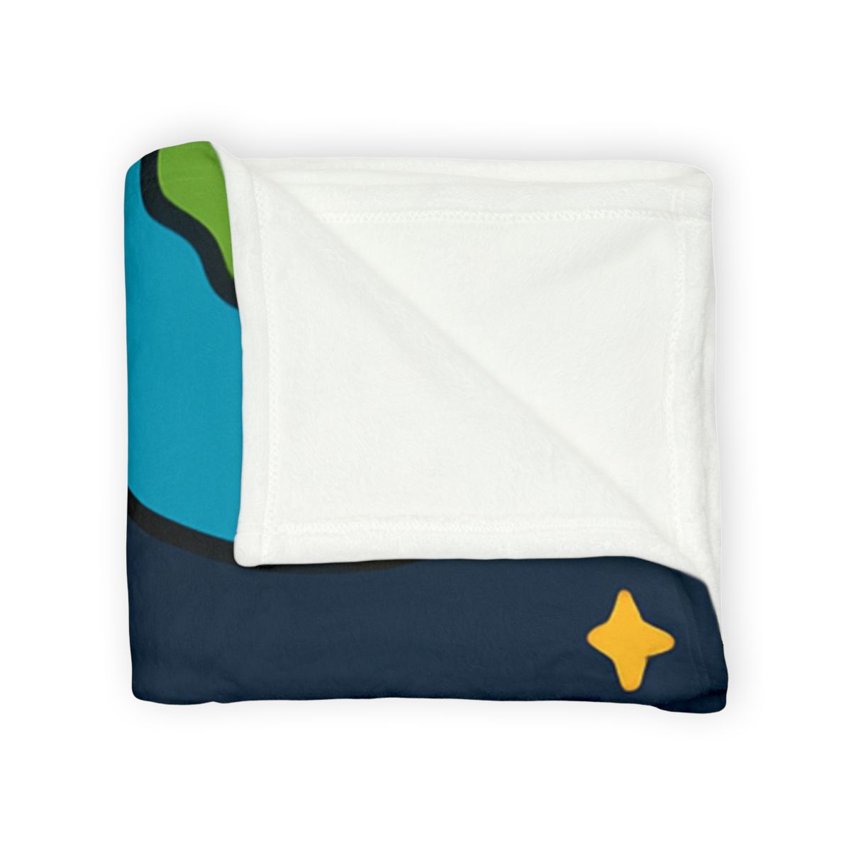 Stargazing Penguins On The Moon designer printed blankets