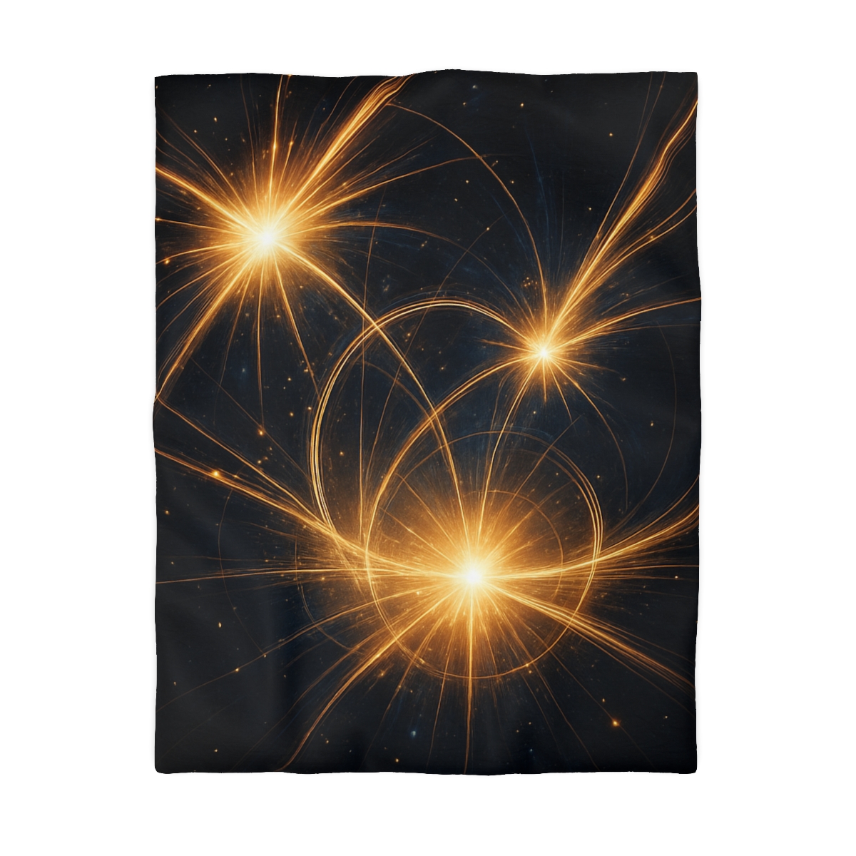 Photon Burst Constellation designer printed duvets