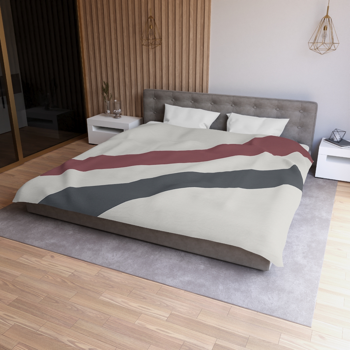 Diagonal Bar Pair duvets for gifts