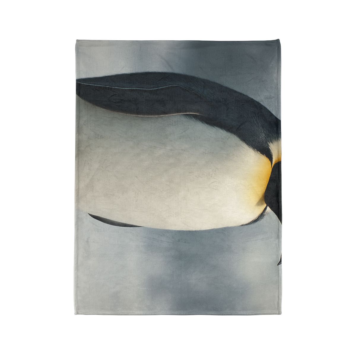 Moonlit Vigil Emperor Penguin personalized cozy blankets