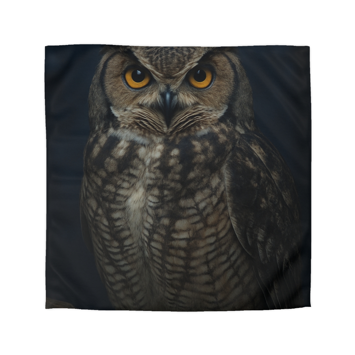 Silent Drift Great Horned Owl personalized bedding duvets