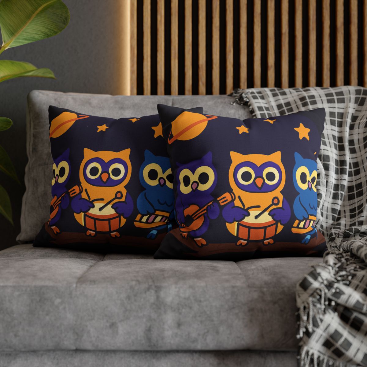 Star Song Owl Band unique gift pillow cases