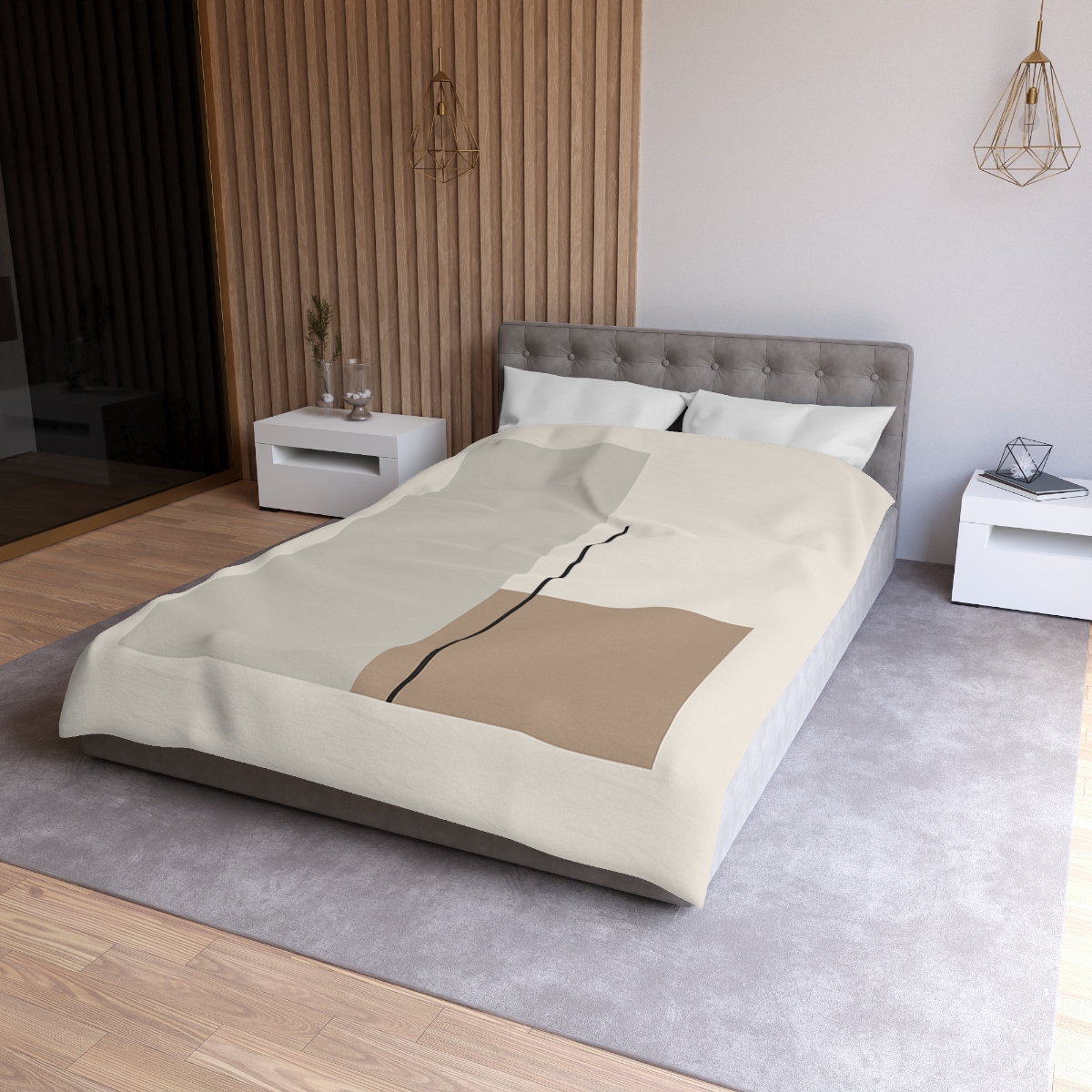 Offset Rectangle Pair With Line duvets for gifts