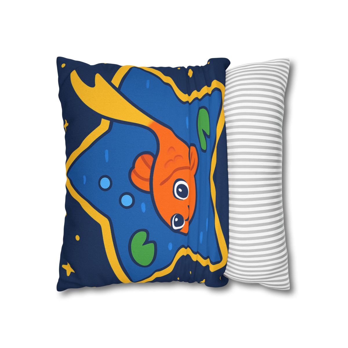 Comet Koi And The Star Pond designer print pillow cases
