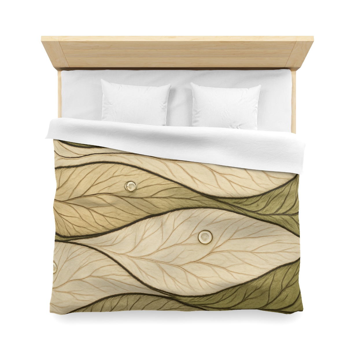 Leaf Vein Topography Waves trendy bedroom duvets
