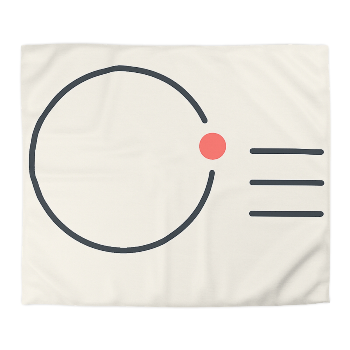 Offset Ring With Three Quiet Bars designer printed duvets