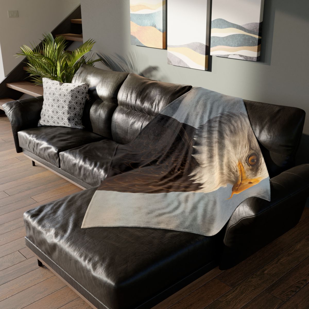 Sky Sovereign Bald Eagle unique gift blankets