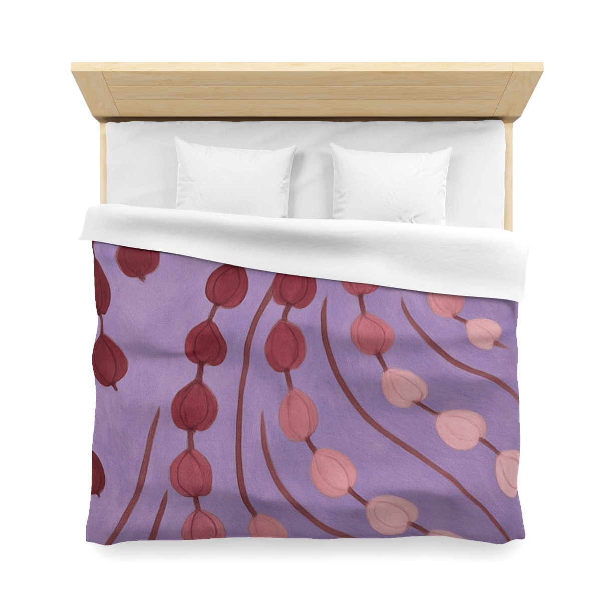 Spiral Bud Cascade personalized bedding duvets