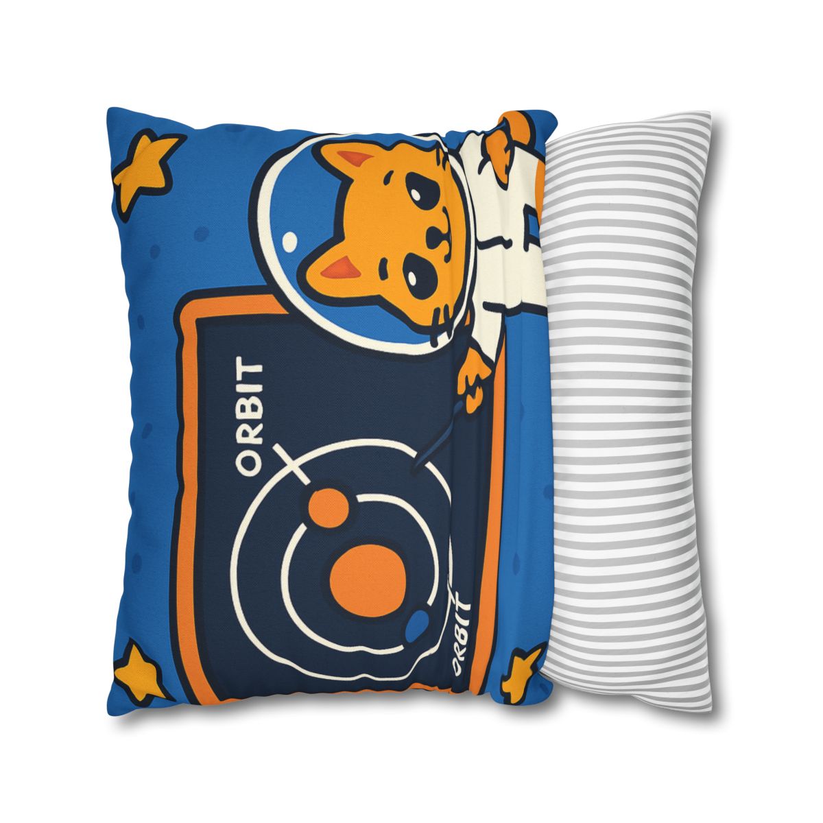 Comet Classroom Cat And The Orbit Chalkboard stylish decorative pillowcases