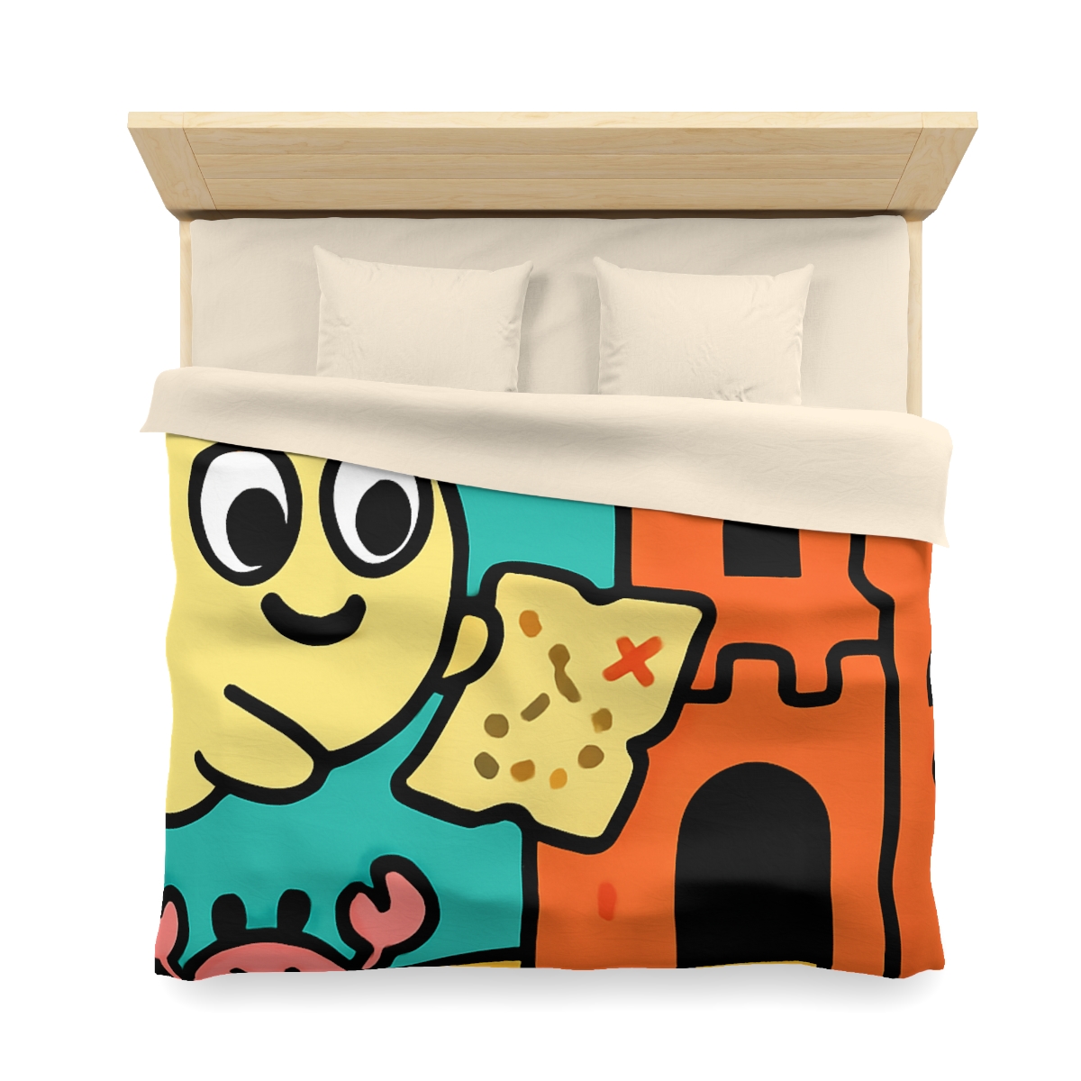 Coral Castle Map Of The Moonfish Kingdom designer printed duvets