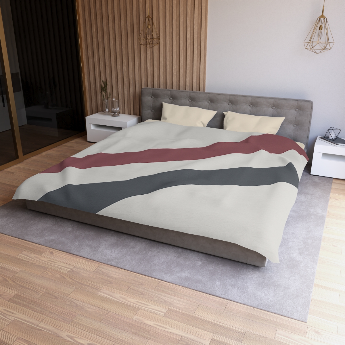 Diagonal Bar Pair duvets for gifts