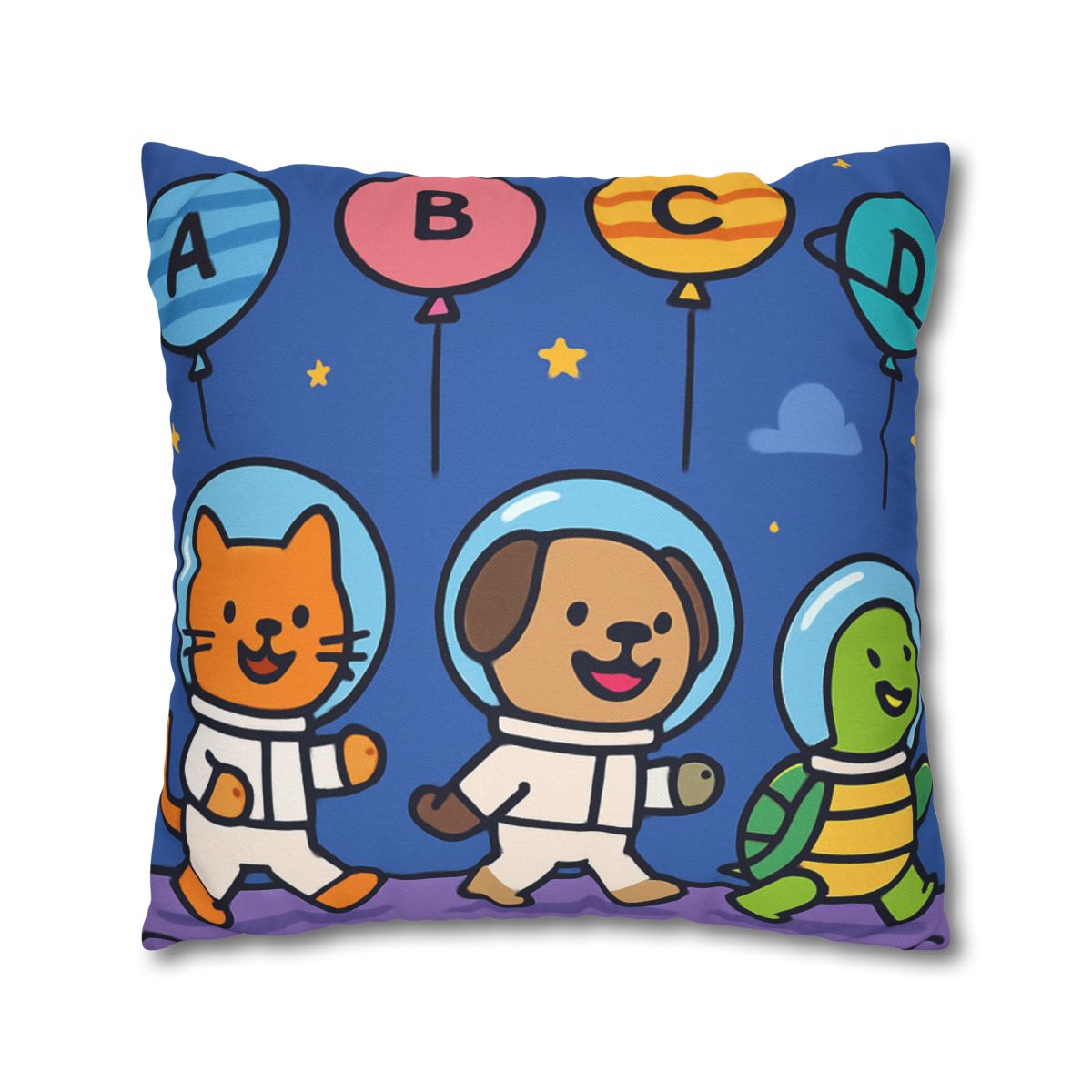 Planet Parade Of The Animal Astronauts personalized pillow covers