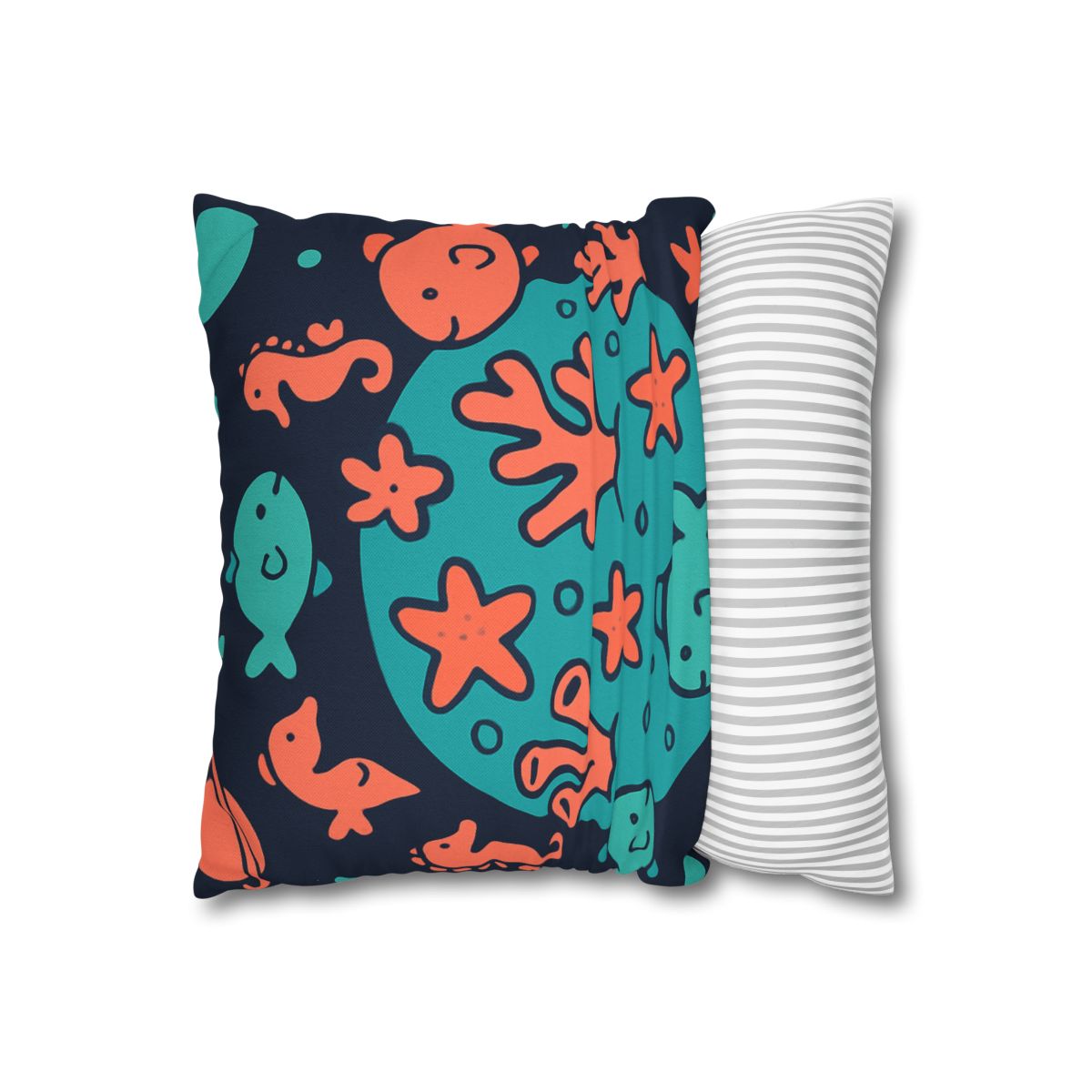 Cosmic Coral Reef Planet stylish decorative pillowcases