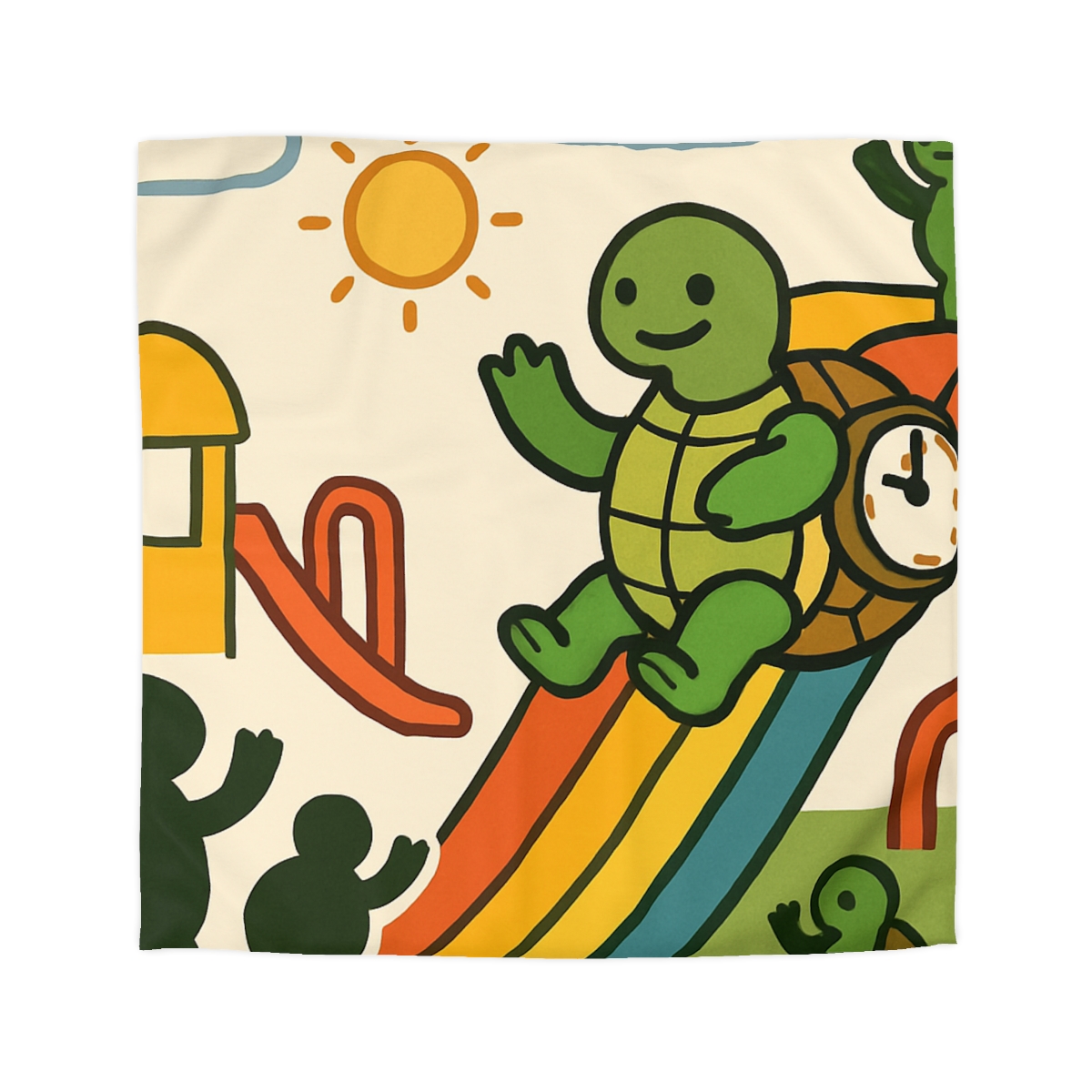 Time Traveling Tortoise Playground unique patterned duvets