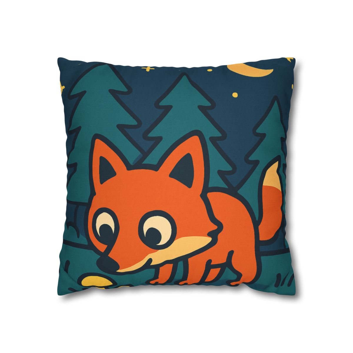 Starlight Forest Fox designer print pillow cases